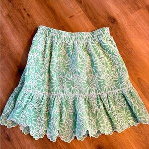 Loft light green skirt